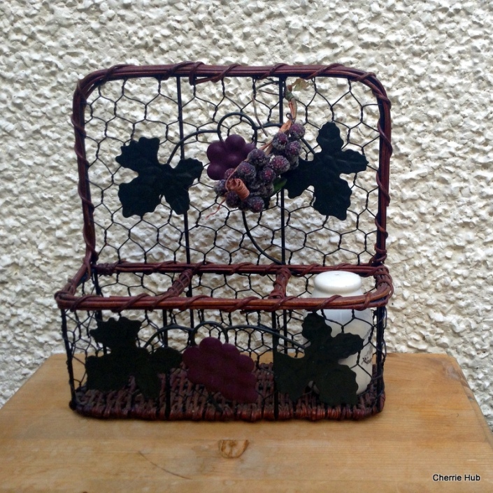 Rustic wire spice rack